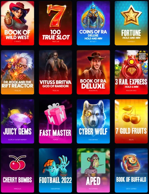 instant casino games